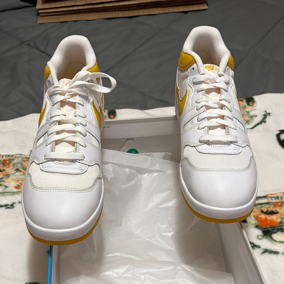 Nike White and Yellow Athletic Shoes - Picture 1 of 7